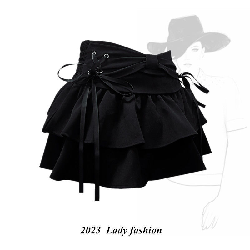 Blue Denim Pleated Skirt Slim A Line Design Trendy Style Versatile for Casual Wear Wholesale Available