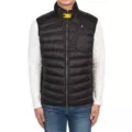 4 black patchwork down vest