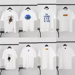 High Version. Donkey T-Shirt 2025 New Letter Logo Series Pattern Embroider Printed Short-Sleeved T-Shirt for Men and Women