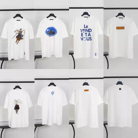 High Version. Donkey T-Shirt 2025 New Letter Logo Series Pattern Embroider Printed Short-Sleeved T-Shirt for Men and Women