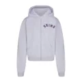 Gray zip-up sweatshirt