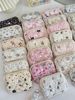 41224 [Copyright Lesson] Cartoon Floral Multifunctional Storage Bag Organizer Bag Id Card Bag Key Coin Purse