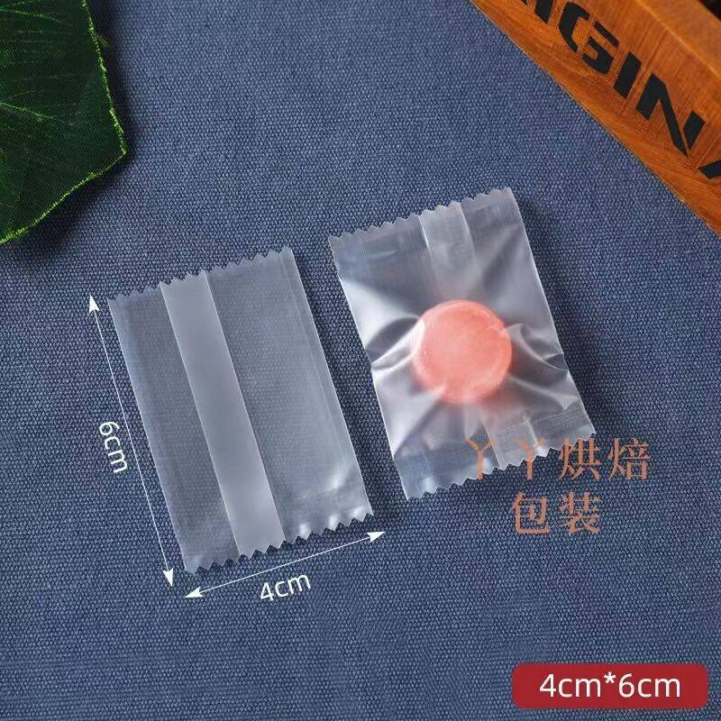 Nougat Packaging Bag Milk Tablet Machine Sealing Baking Transparent Blessing Word Handmade Cute Small Fresh Candy Paper 1000 Pieces