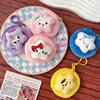 Cartoon Plush Coin Purse Cute Doll Round Small Purse Mini Coin Bag Student Headphone Storage Bag Wholesale