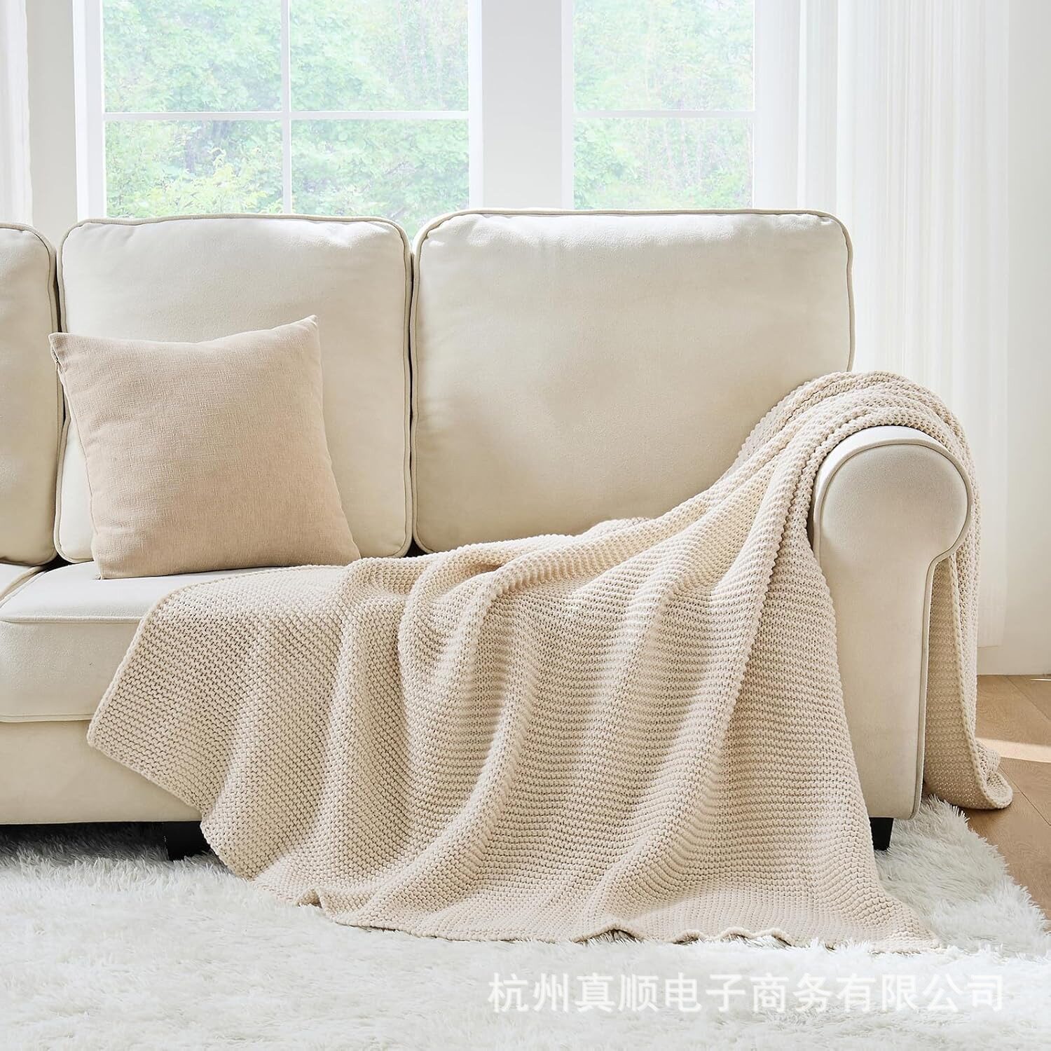 Wholesale Customized Ins Style Scandinavian Sofa Blanket Office Nap Blanket Air Conditioning Blanket Simple B&B Decoration