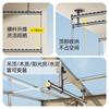 Double-Layer Clothes Drying Rod on the Balcony, Top-Mounted Clothes Drying Rack, Thickened Clothes Rod, Hanging Aluminum Alloy Clothes Rod