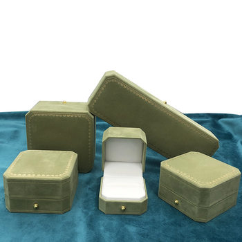 Gold Buckle Octagonal Printed Jewelry Box Japanese Lace Jewelry Box Fashion Pearl Jewelry Box Ring Box Necklace Box