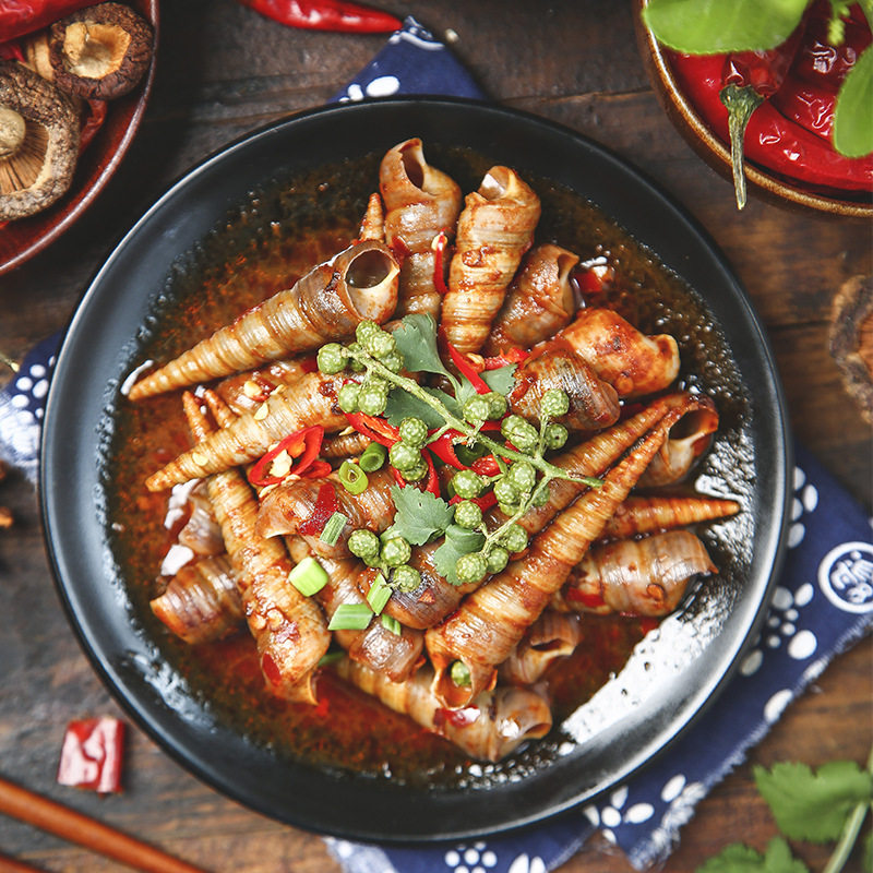 Net Red Snake Zun Spicy Oncomelania Field Snake Spicy Sauce Sauce Small Seafood Cooked Food Dafa Late Night Barbecue Wine