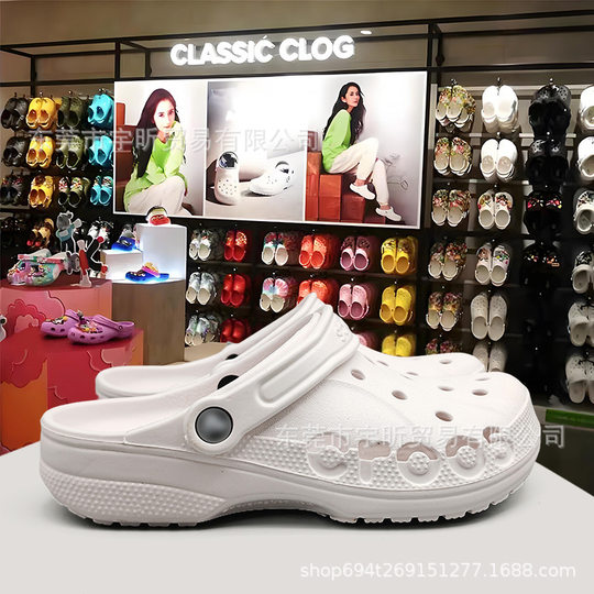 Cross star beia hole shoes summer casual men's and women's shoes outdoor beach shoes non-slip wear-resistant sandals wholesale