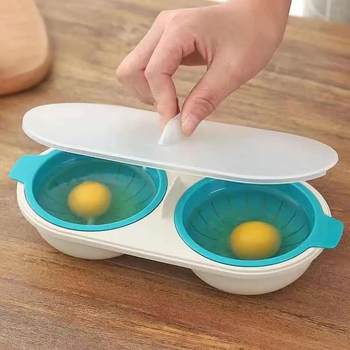 Poached Egg Mold Breakfast Egg Microwave Steaming Baby Food Making Bowl Mother and Baby Special Tool