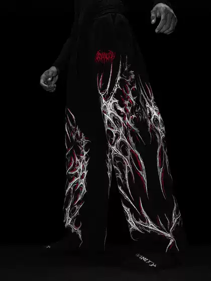 Breathedivinity Men's Printed Straight Leg Casual Jogger Pants, Athletic Fitness Streetwear