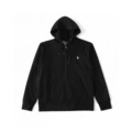 Zipper sweatshirt black-white label