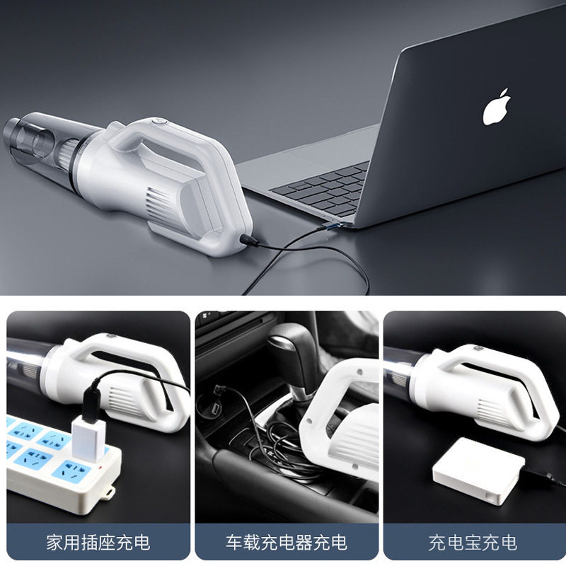 Wireless Vacuum Cleaner Car Home Dual-purpose Handheld Charging High Power Large Suction Powerful Car Vacuum Motor