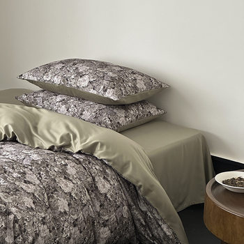 High Luxury American Matte 120 Long-staple Cotton Sanding Four-piece Set Spring and Autumn Skin-friendly Anti-wrinkle Cotton Quilt Cover Bed Sheet