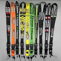 Motorcycle Culture Motorcycle Culture Buckle Lanyard Badge Hanging Neck Key Mobile Phone Work Permit Lanyard Ready Stock
