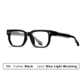 C6 bright black frame anti-blue light