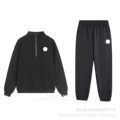 Dark gray half-zip leg set