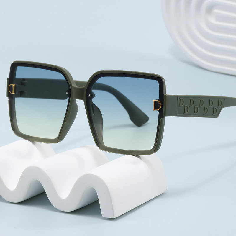 New Fashion Women's Large Frame Sunglasses Women's High-end Sense 2025 European and American Export Trendy Sunscreen Sunglasses Women