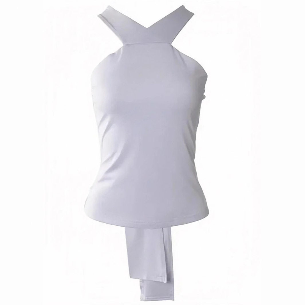 Cross Back Crop Top Minimalist Design Sexy Style Spring Summer Fashion Wholesale Available private label