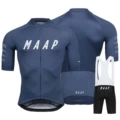 Royal blue suit with white straps