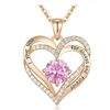 European and American explosions necklace women rose gold silver fashion OL pendant necklace high-end personality jewelry wholesale