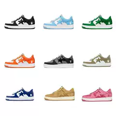 New cross-border dunk air force black and white contrast casual shoes ape head heightening trend vibe board shoes casual foreign trade