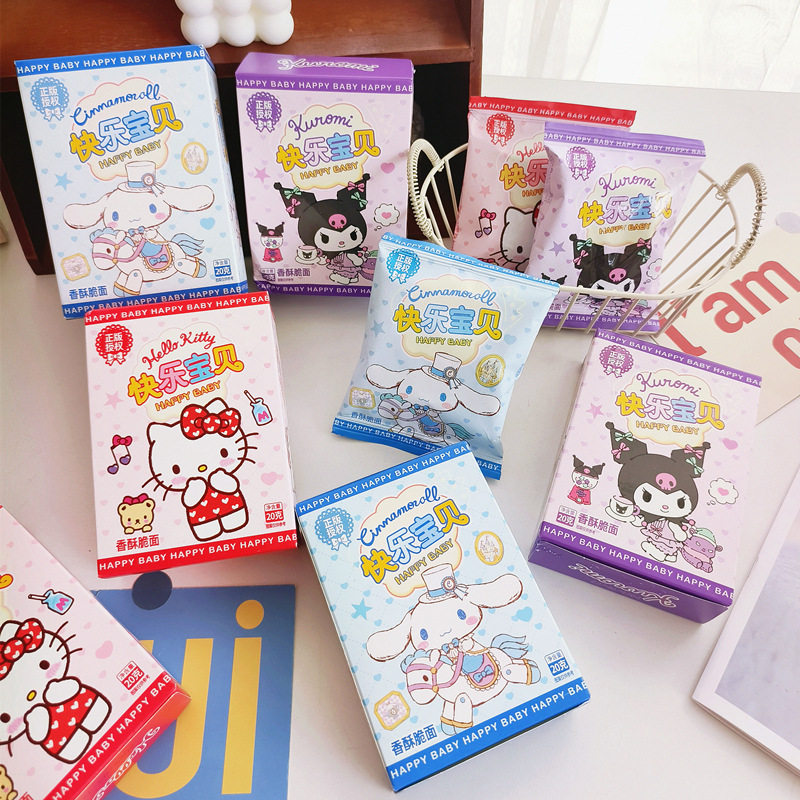 Sanrio Family Crispy Noodles Boxed 20g Full Moon and 100Th Anniversary Banquet Souvenir Snacks for Children's Day