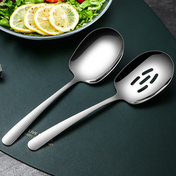 304 stainless steel public spoon sub-spoon public spoon public chopsticks extended large serving spoon hotel large serving spoon leakage