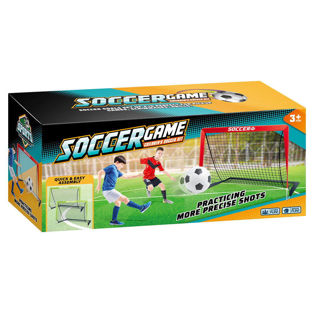 <Factory Direct Sale> Children's Folding Training Soccer Goal Cross-Border Sports Basketball Toy Set Gift Cross-Border Hot Sale