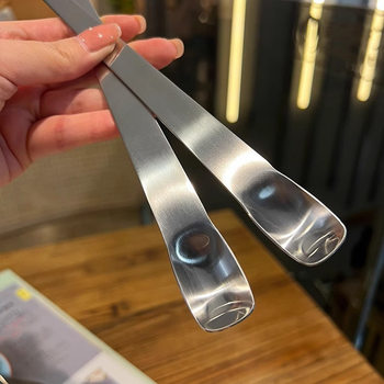 Stainless steel ice cream spoon coffee mixing spoon fruit dessert spoon yogurt spoon cat and dog food canned spoon dumpling picking stuffing spoon