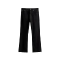 Black flared trousers