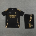 2425 short sleeve real madrid black gold