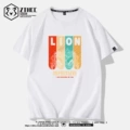 White four-color lion