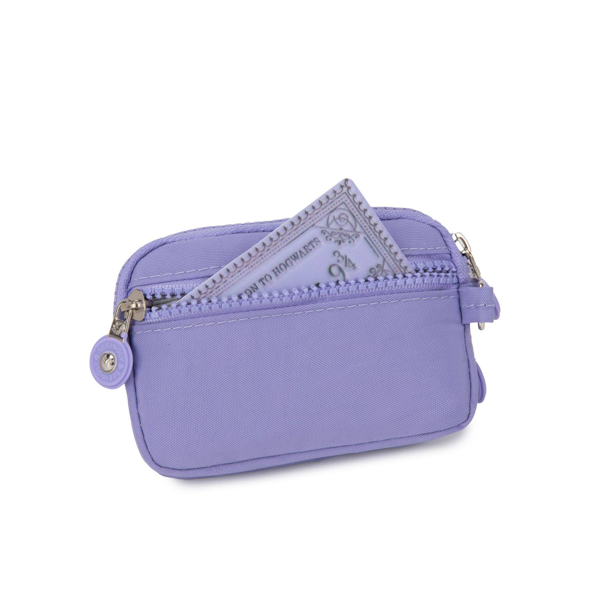 Factory direct foreign trade coin purse new solid color gift three pull anti-water nylon foreign trade coin purse wholesale