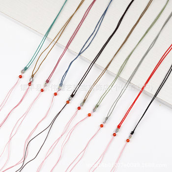 Creative DIY Braided Necklace Cord for Men and Women, Jade Pendants, Gold Jewelry, Adjustable Pendant Hanging Cord, Wholesale Thin Cord