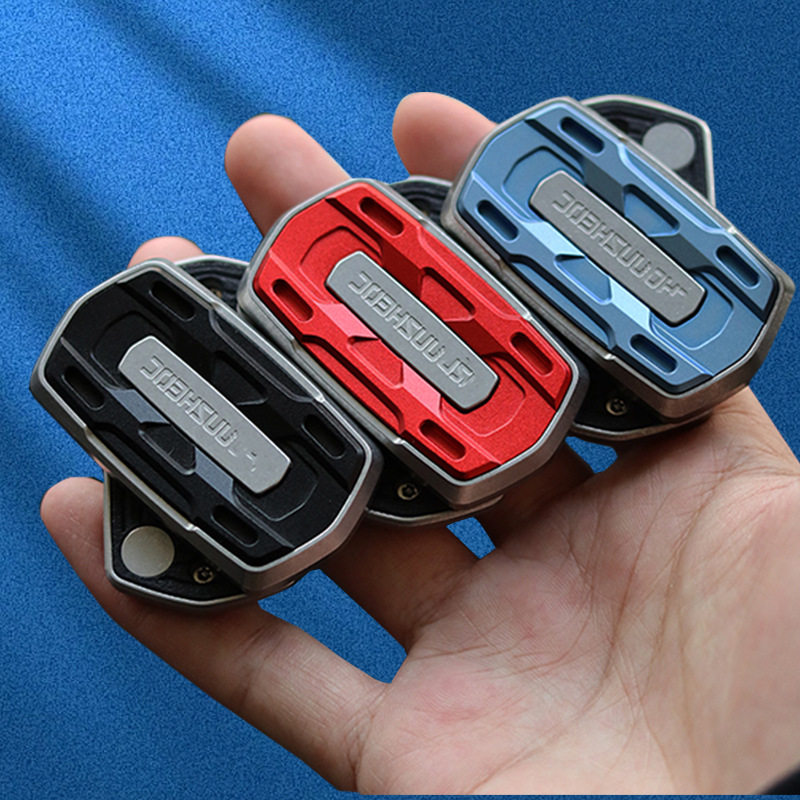 Sound range tuning fork edc push card unlimited bit pop coin fingertip gyro black technology decompression toy metal EDC toy