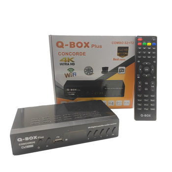 in stock Africa DVB T2 S2 C Combo decoder HDTV STB Q-BOX PLUS