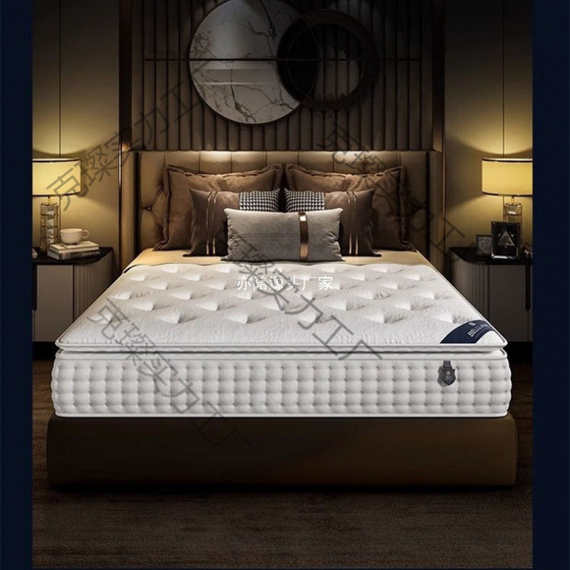 Five-Star Hotel Exclusive Independent Spring Latex Mattress, Soft and Hard Dual-Use, Factory Direct Sales, Wholesale for Comfortable Sleep