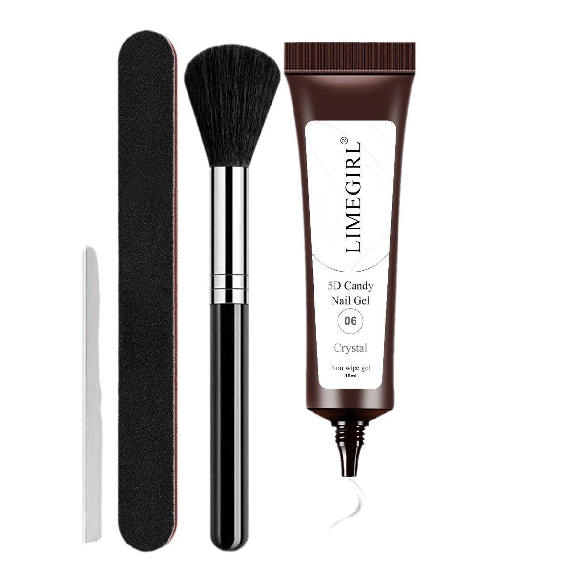 5D Stereo Candy Glue Solid Nail Polish Glue Transparent Gel Shaping Stereo Glue Sunglasses Powder Set Available in Stock