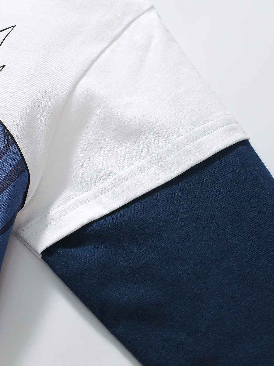 Boys' Autumn Cartoon Set from Source Factory, Cotton Two-Piece Outfit