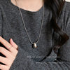 Minimalist Style Water Drop Pendant Necklace for Women in Autumn and Winter, Versatile, Simple, Fashionable, Casual, Long Sweatshirt, Sweater Chain