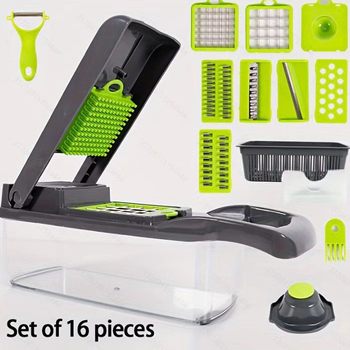Multifunctional Vegetable Cutting Artifact Household Shredded Potato Cutting Machine Kitchen Scraper Radish Grater Slicer