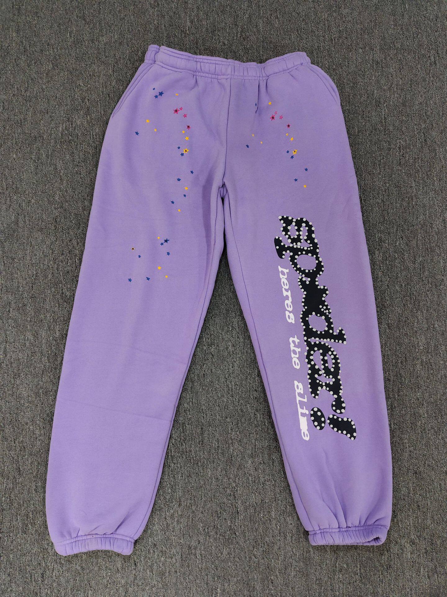 跨境爆款连帽衫555555美潮街头重磅宽松Sp5der卫衣卫裤男套装现货