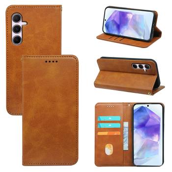 Suitable for Samsung S25Fe Mobile Phone Leather Case, Galaxy S26 Mobile Phone Case, S24 Flip Cover Calfskin Mobile Phone Protective Case