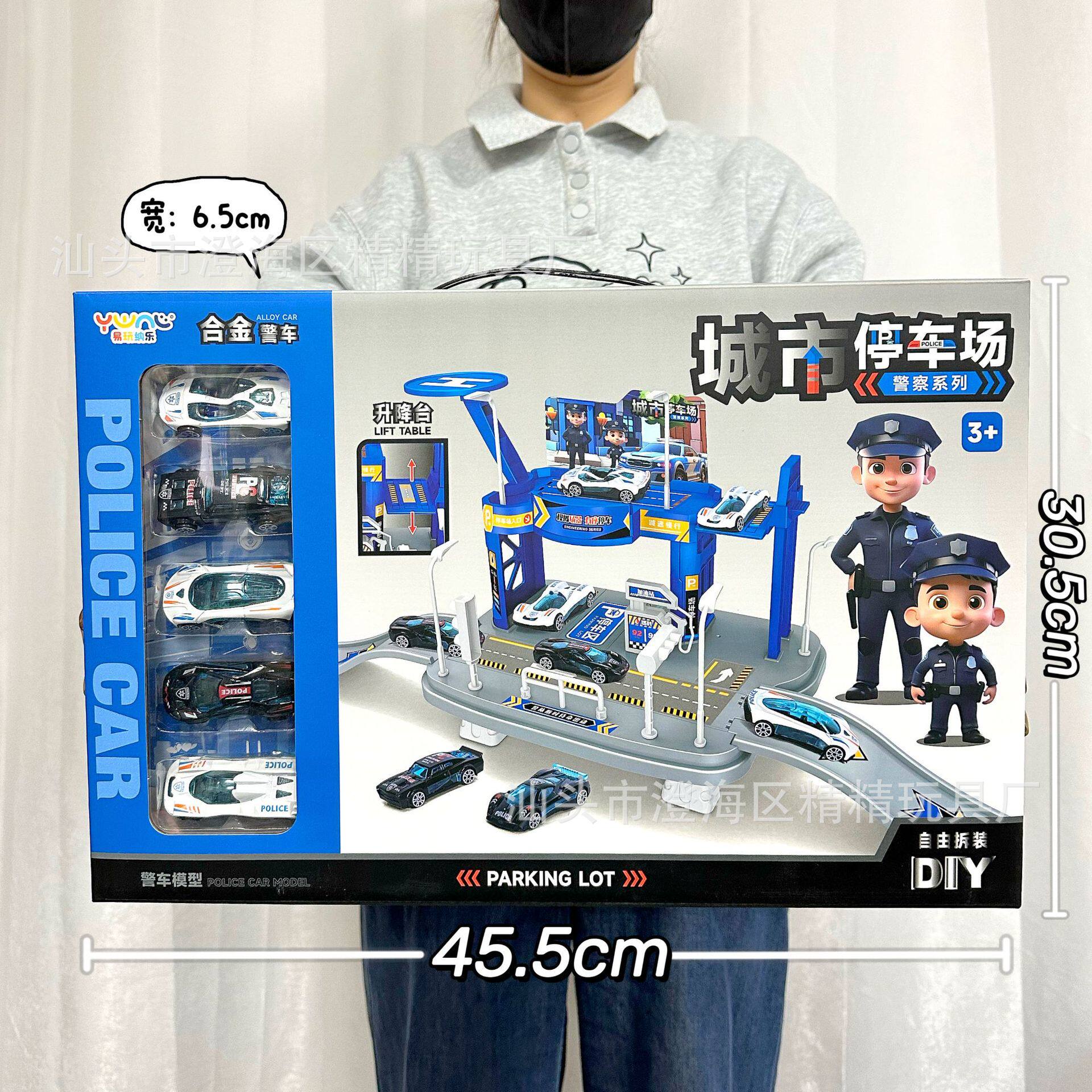 批发工程车消防车模型惯性回力车套装工程玩具车男孩玩具地摊