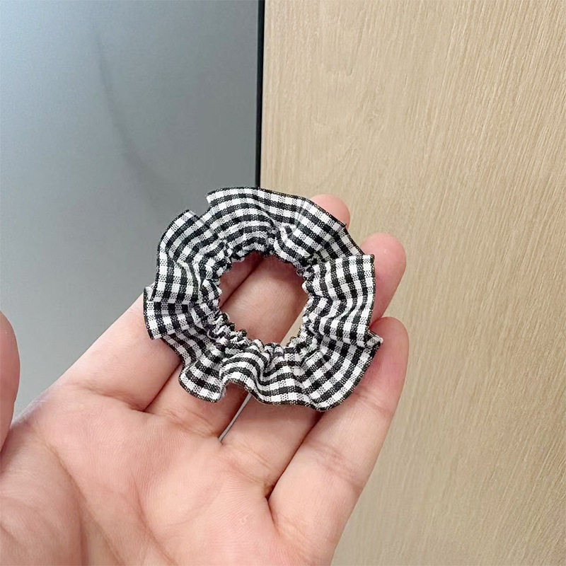 可爱迷你帆布包毛绒玩偶格子包西高地公仔扭棒小狗配饰格子裙娃衣