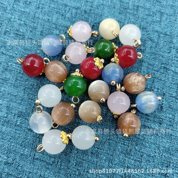 Cheongsam Plate Buckle Beads Jade Transparent Tori Green Beads National Style Buttons Tang Suit Han Dynasty Decorative Resin Jade Bead Buttons