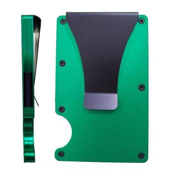 Amazon card case metal aluminum alloy card case anti-theft brush anti-magnetic RFID wallet credit card case automatic business card case