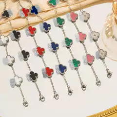 Cross-Border Four-Leaf Clover Bracelet, Light Luxury and High-End, Popular Women's Wholesale Jewelry Accessories, Novice Jewelry, Women's European and American Hand Jewelry