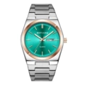 Rose gold shell green